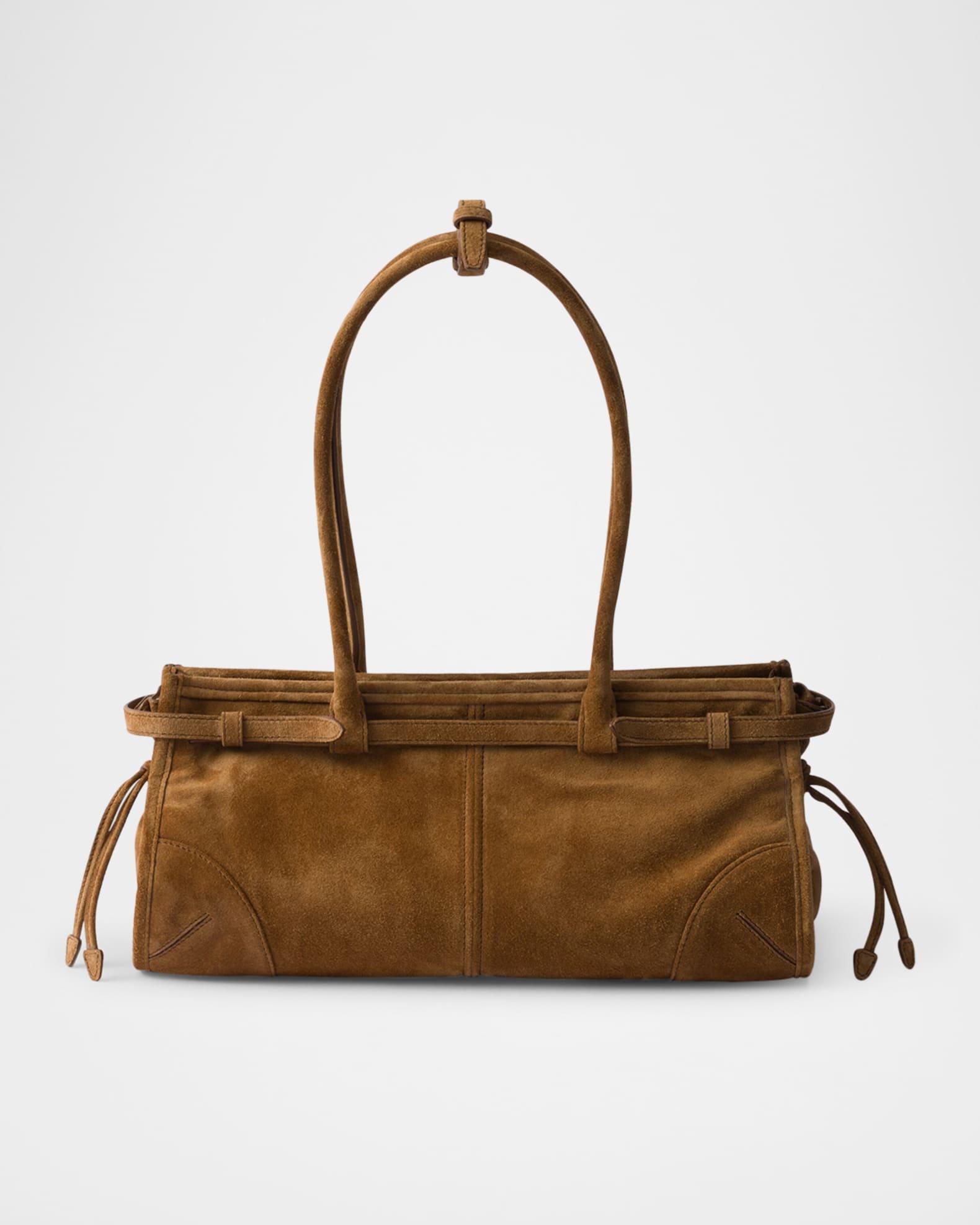 Buckle Suede Shoulder Bag Product Image