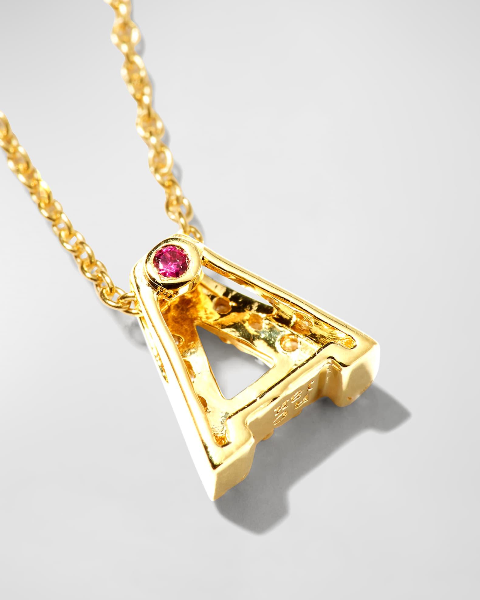 Diamond Love Letter Necklace Product Image
