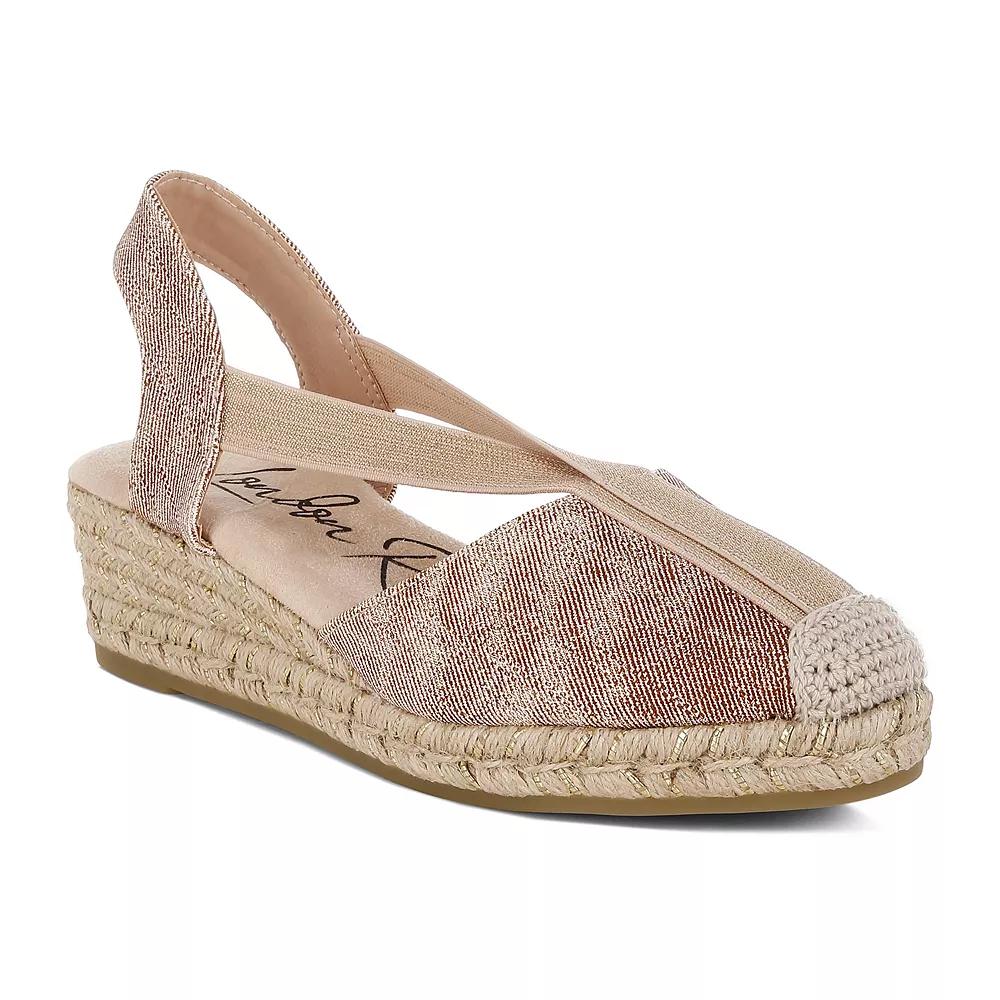 London Rag Port Side Women's Espadrille Wedge Sandals, Size: 8, Blush Product Image