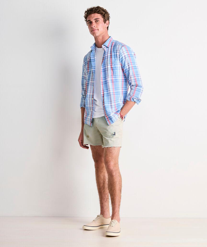 Rockland Plaid Cotton Madras Shirt Product Image