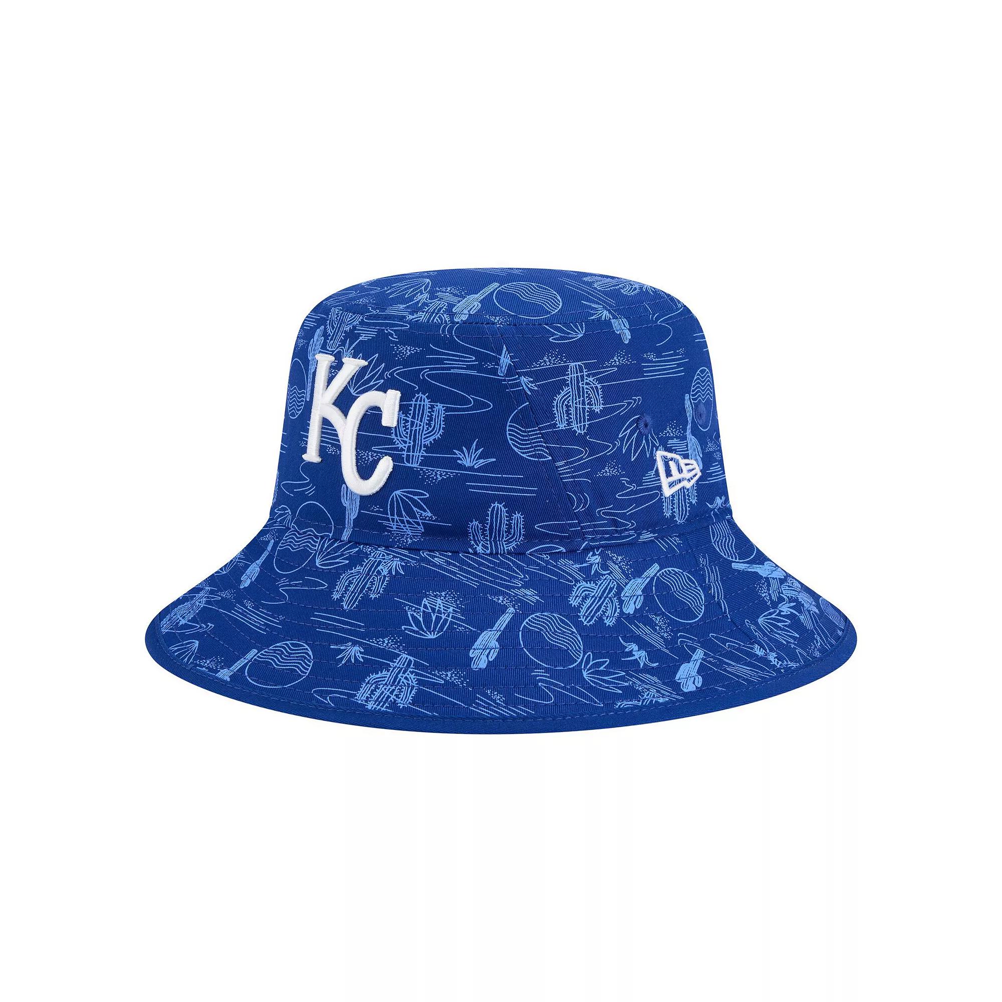 Mens New Era Royal Kansas City Royals 2025 Spring Training All Over Print Bucket Hat Product Image