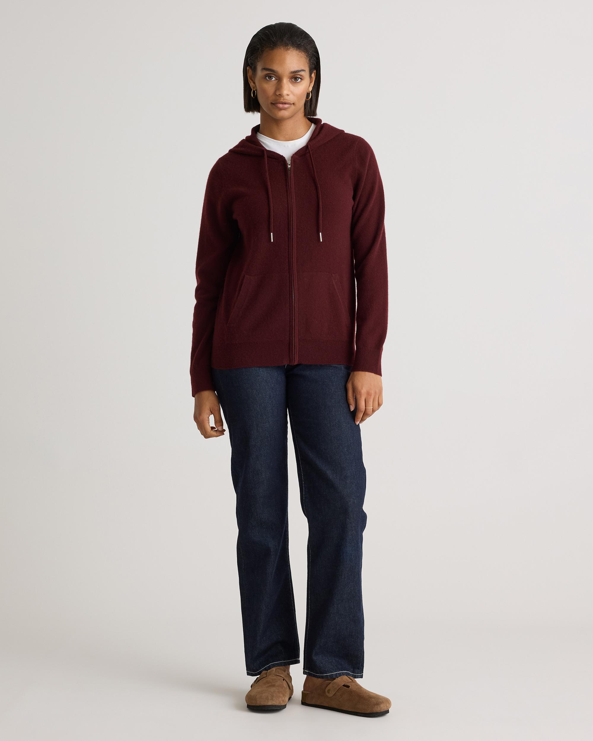 Quince | Women's Mongolian Cashmere Full-Zip Hoodie Product Image