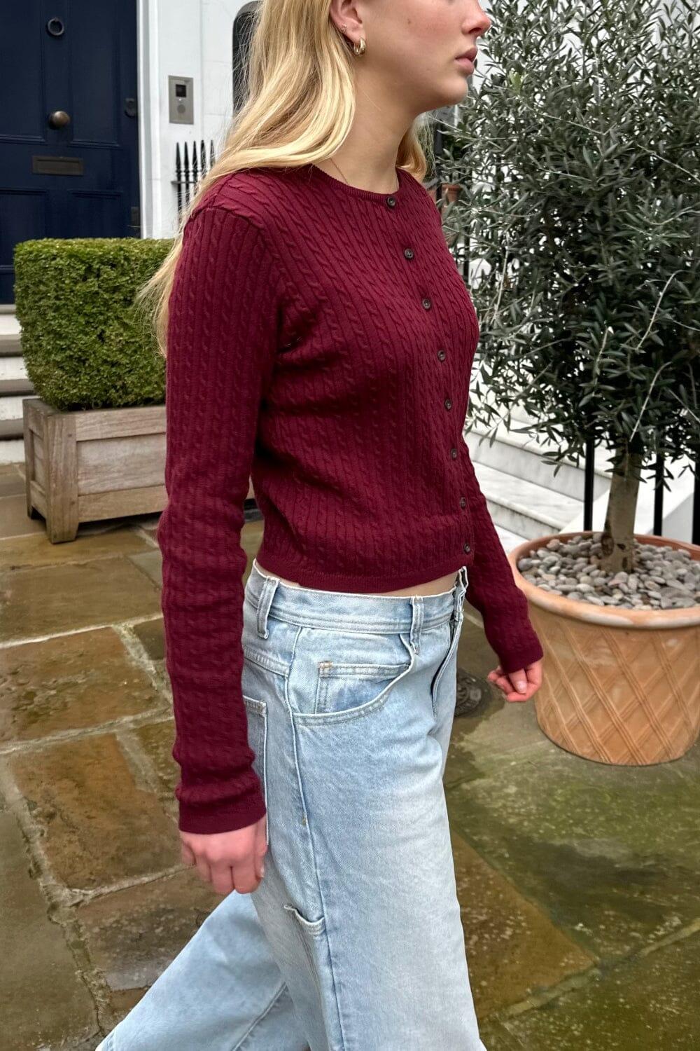 Zoe Cable Knit Cardigan Product Image