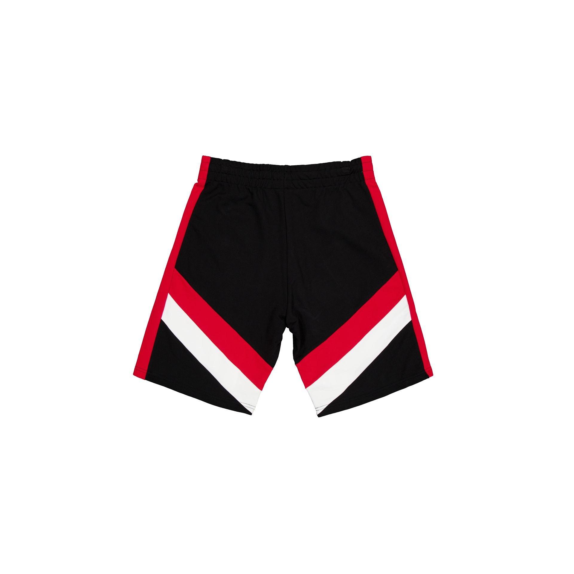 Chicago Bulls Black Oversized Panel Shorts Male Product Image