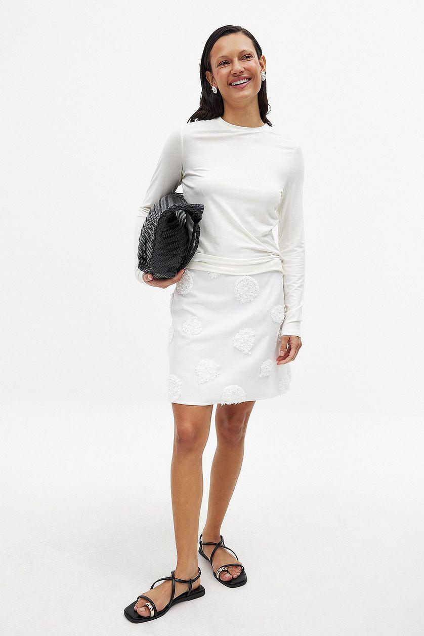 Flower Application Mini Skirt Product Image