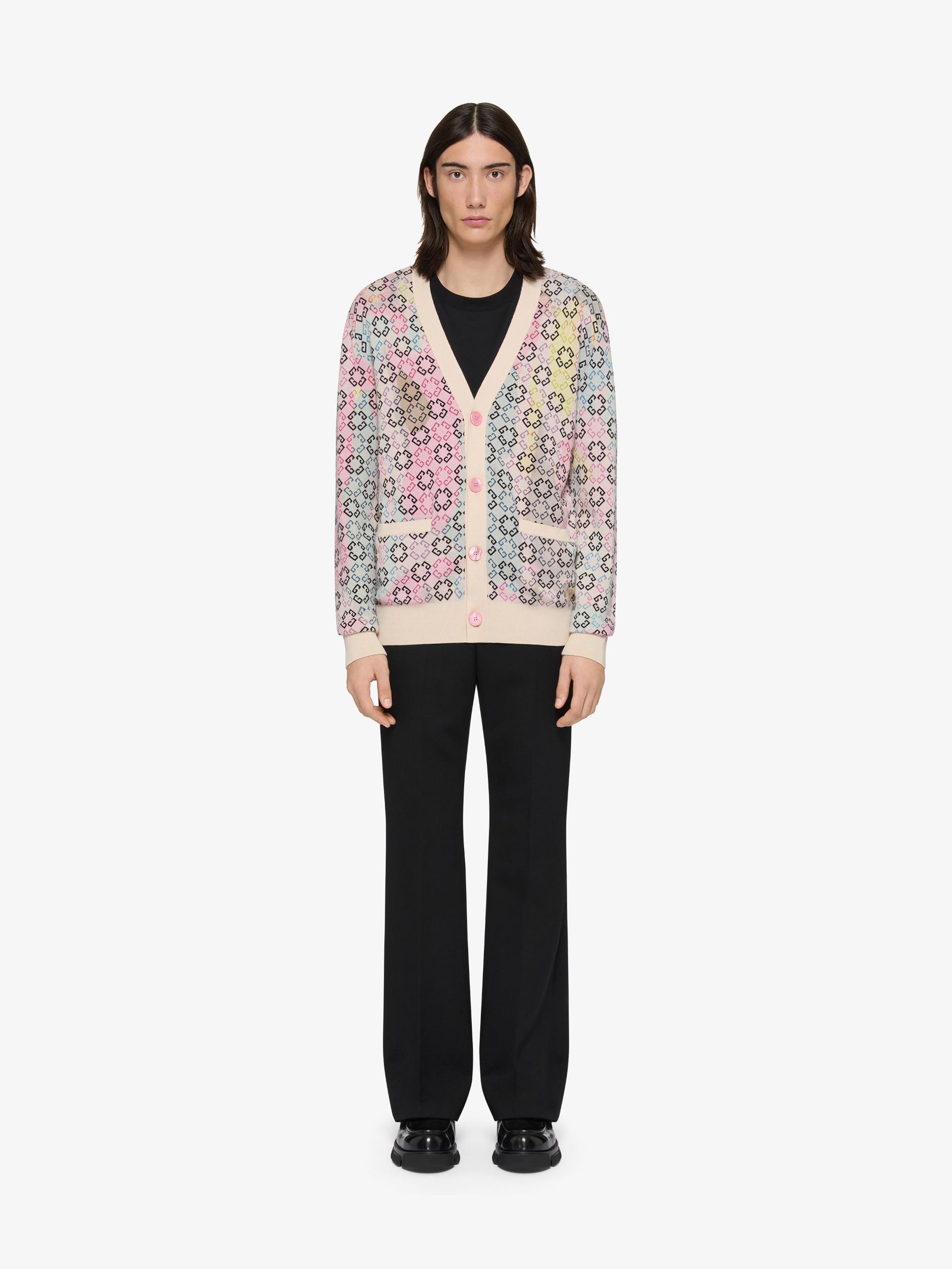 Multicolor cardigan in monogram 72 cotton Product Image