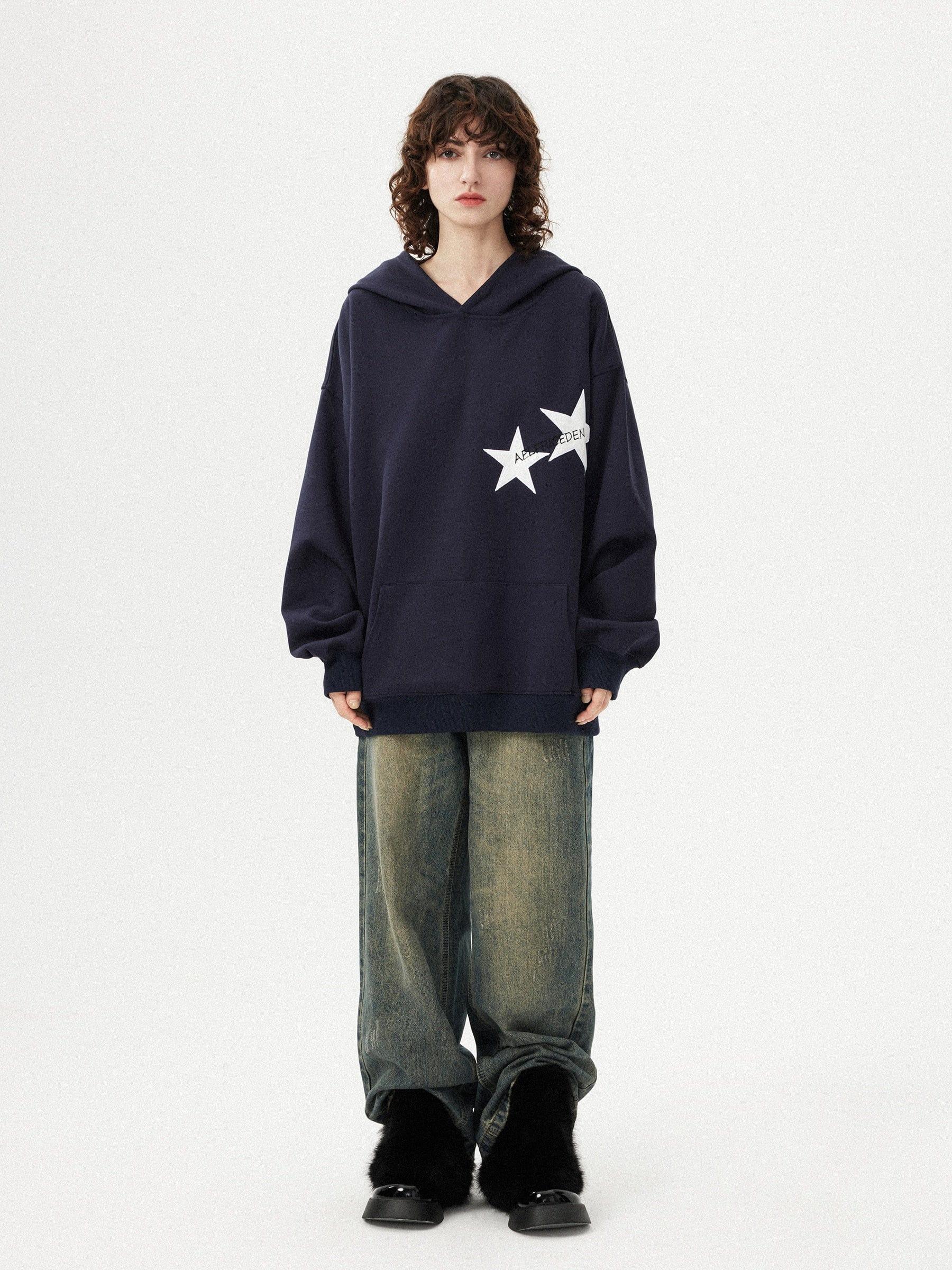 Aelfric Eden Star Color Contrast Hoodie Product Image