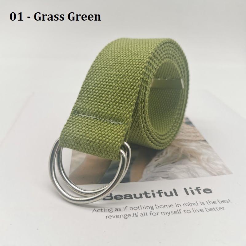 Double D-Ring Canvas Belt Product Image