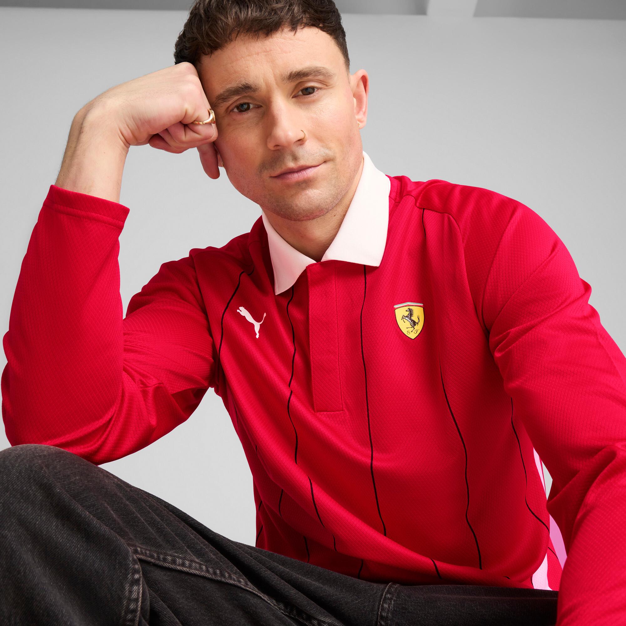 PUMA Scuderia Ferrari Race Men's Long Sleeve Polo Product Image