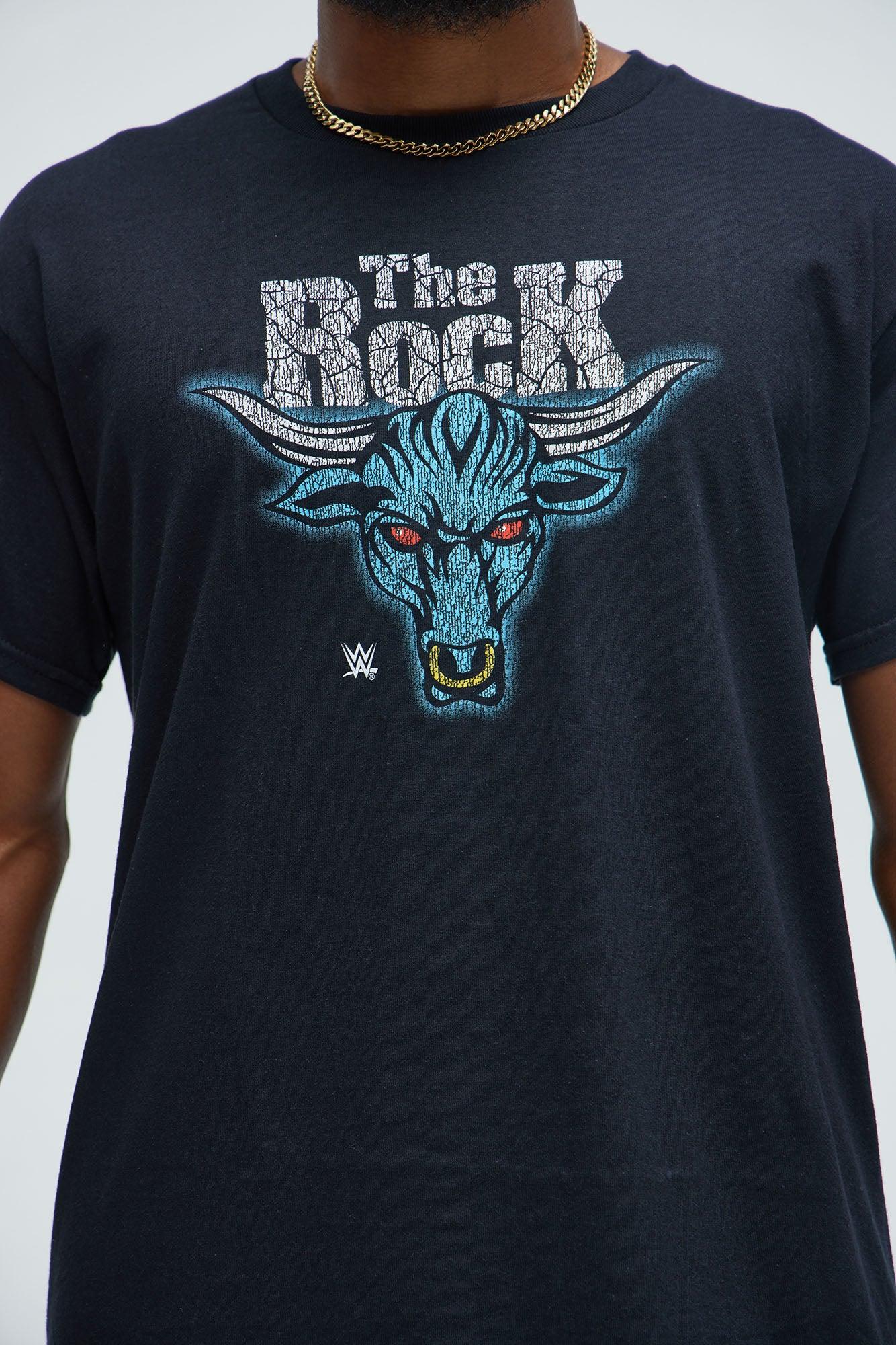 WWE U Smell What The Rock Is Cookin Short Sleeve Tee - Black Product Image