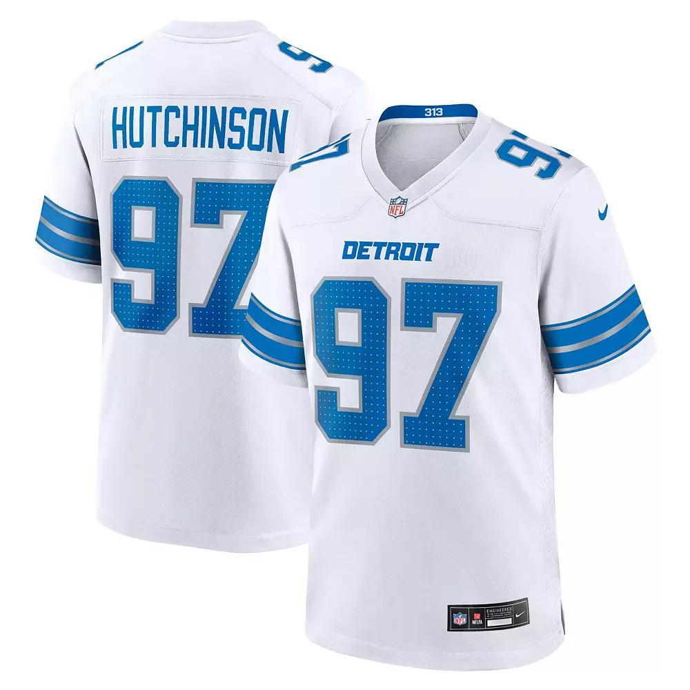 Aidan Hutchinson Detroit Lions Nike Mens NFL Game Football Jersey | 67NM0B9P9JF-DE0 Product Image