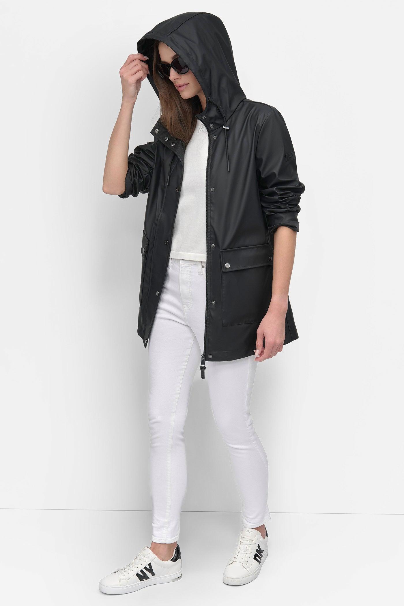 BUTTON UP RAIN COAT Product Image