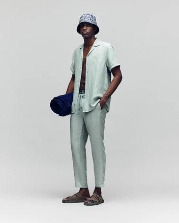 MENS WINDCREST LINEN BLEND SHORT SLEEVE SHIRT - B6Q148C200 Male Product Image