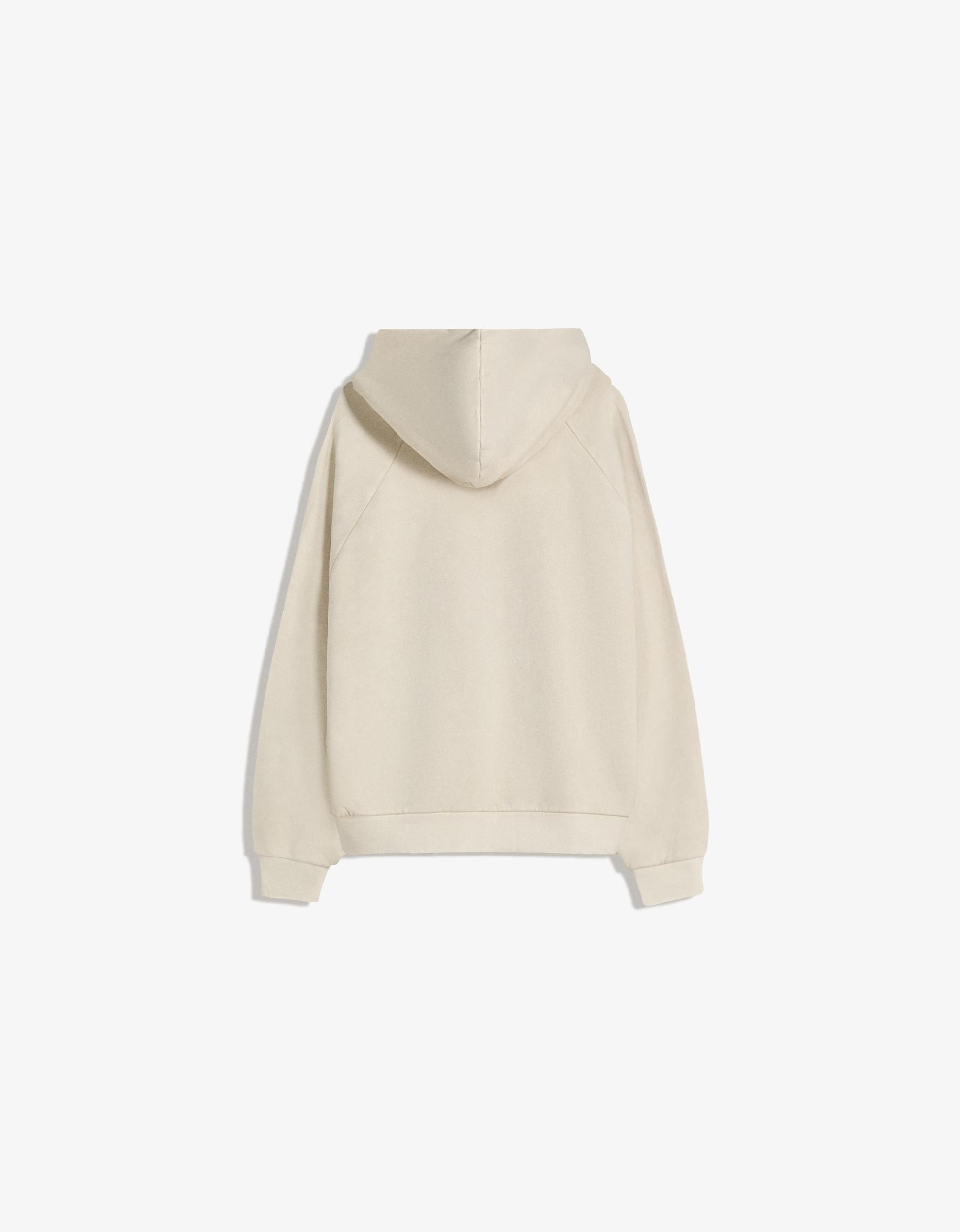 Boxy fit hooded sweatshirt Product Image
