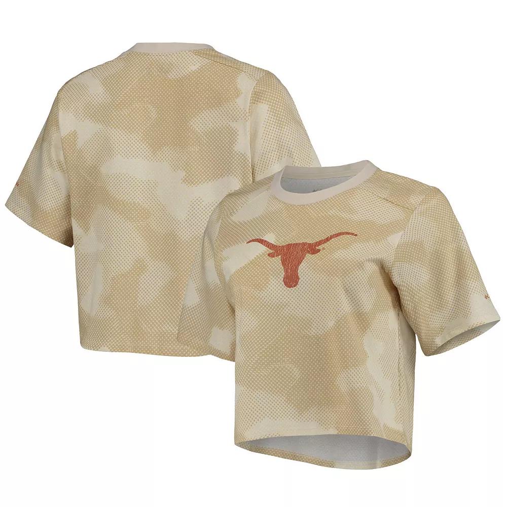 Women's Columbia White/Tan Texas Longhorns Park Camo Boxy T-Shirt, Size: XL Product Image