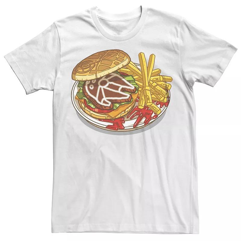 Big & Tall Star Wars Burger And Fries Plate Graphic Tee, Mens Product Image