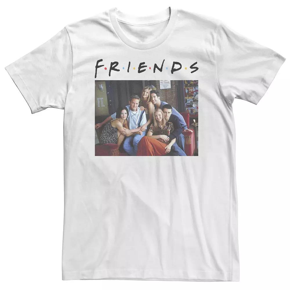Big & Tall Friends Classic Logo Group Portrait Tee, Men's,  Product Image