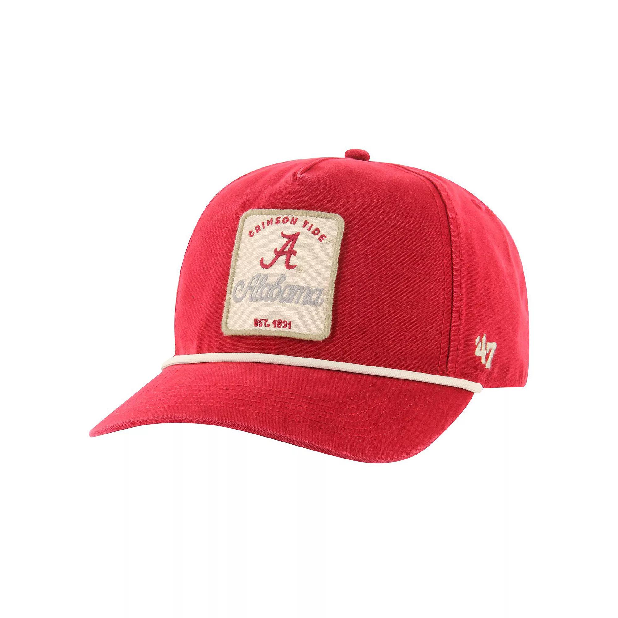 Men's '47 Crimson Alabama Crimson Tide Pitstop Hitch Rope Adjustable Hat, Red Product Image