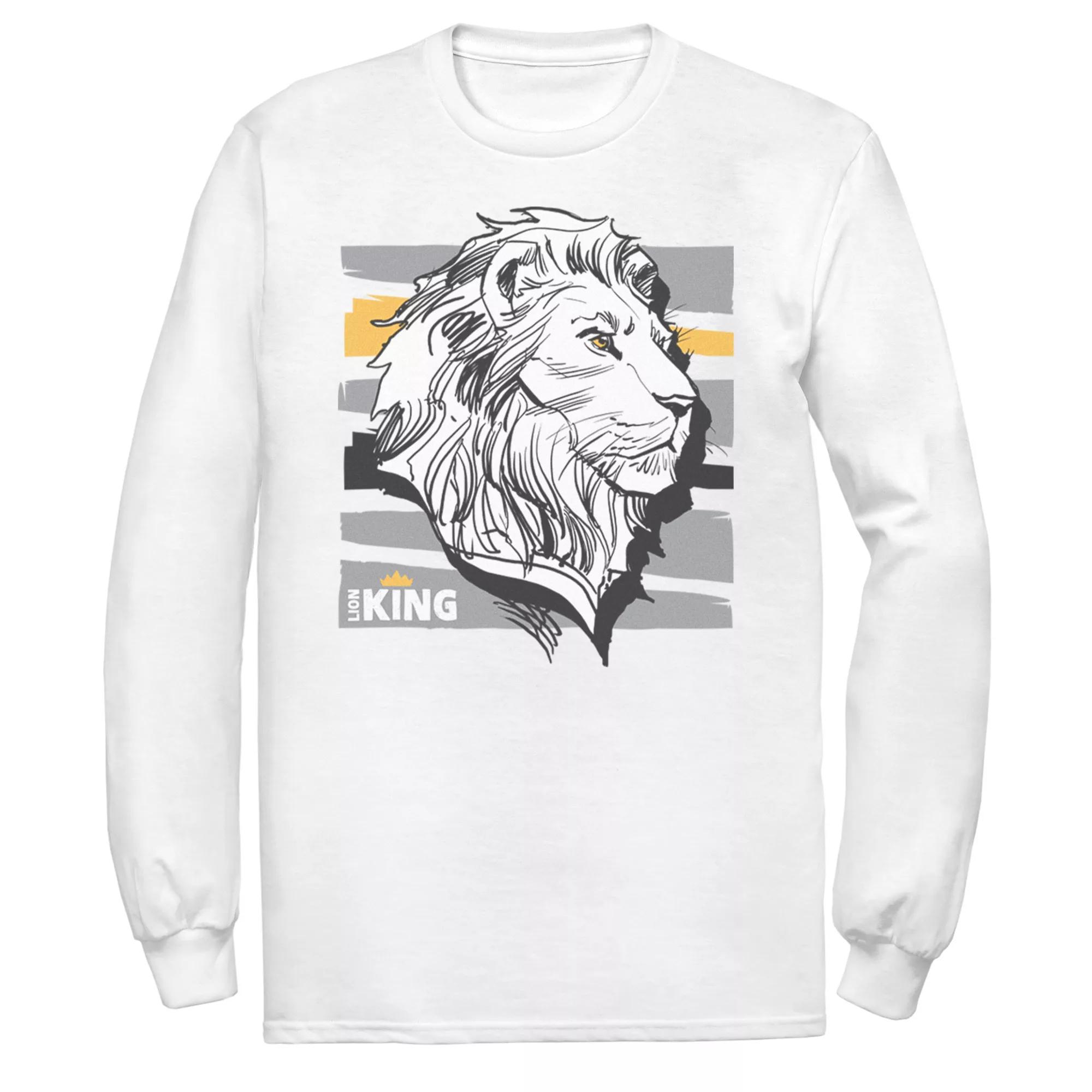 Disney's The Lion King Men's Mufasa Long Sleeve Graphic Tee,  Product Image