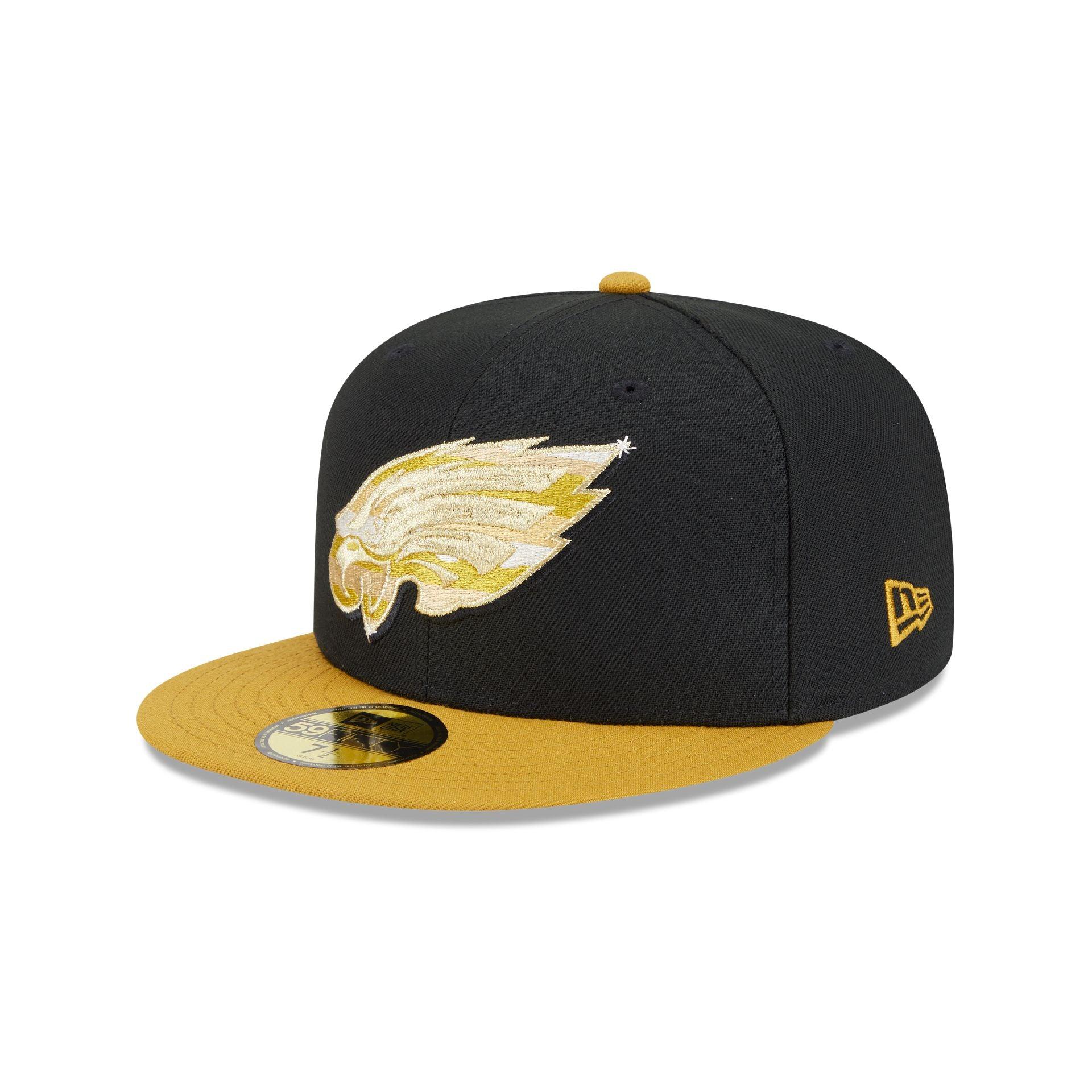 Philadelphia Eagles Metallic Gold Logo 59FIFTY Fitted Hat Male Product Image