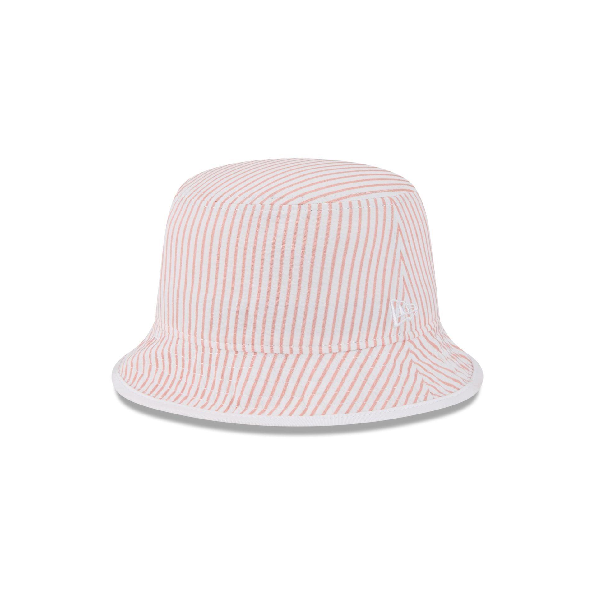 New Era Cap Peach Pinstripe Bucket Hat Male Product Image