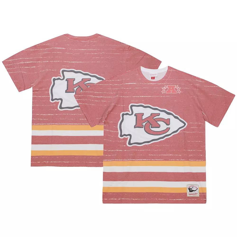 Men's Mitchell & Ness Red Kansas City Chiefs Jumbotron 3.0 T-Shirt,  Product Image