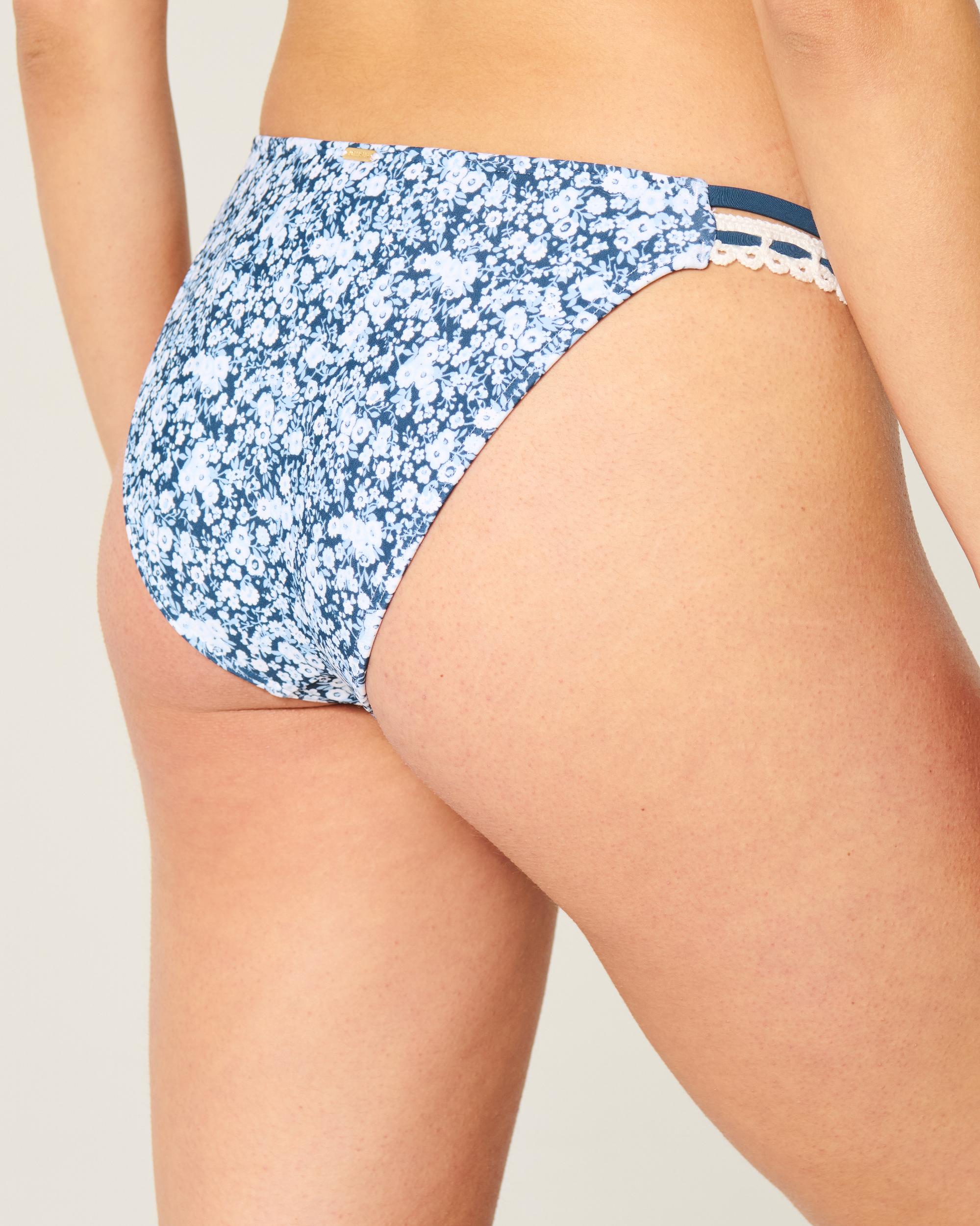 Stitched Double-Strap Cheeky Bikini Bottom Product Image
