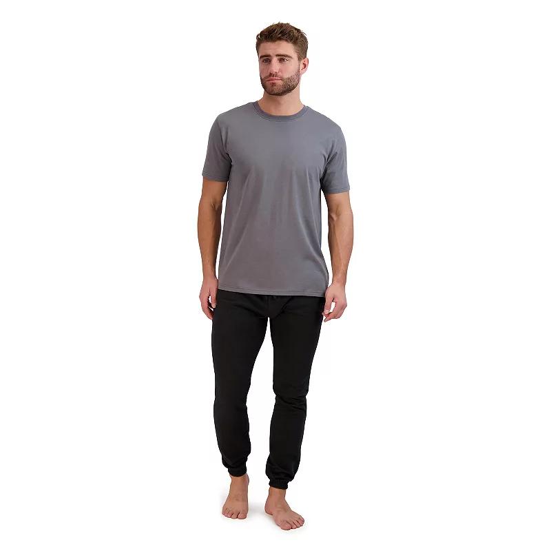 Big & Tall Hanes® Cotton Modal French Terry Pajama Set, Men's,  Product Image