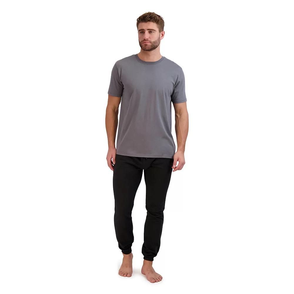 Big & Tall Hanes® Cotton Modal French Terry Pajama Set, Men's,  Product Image