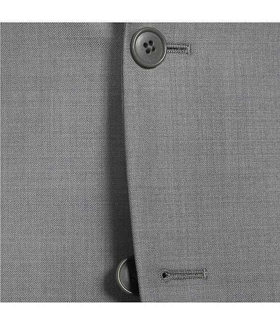 John Varvatos Bleecker Slim Fit Flat Front Solid 2-Piece Suit Product Image