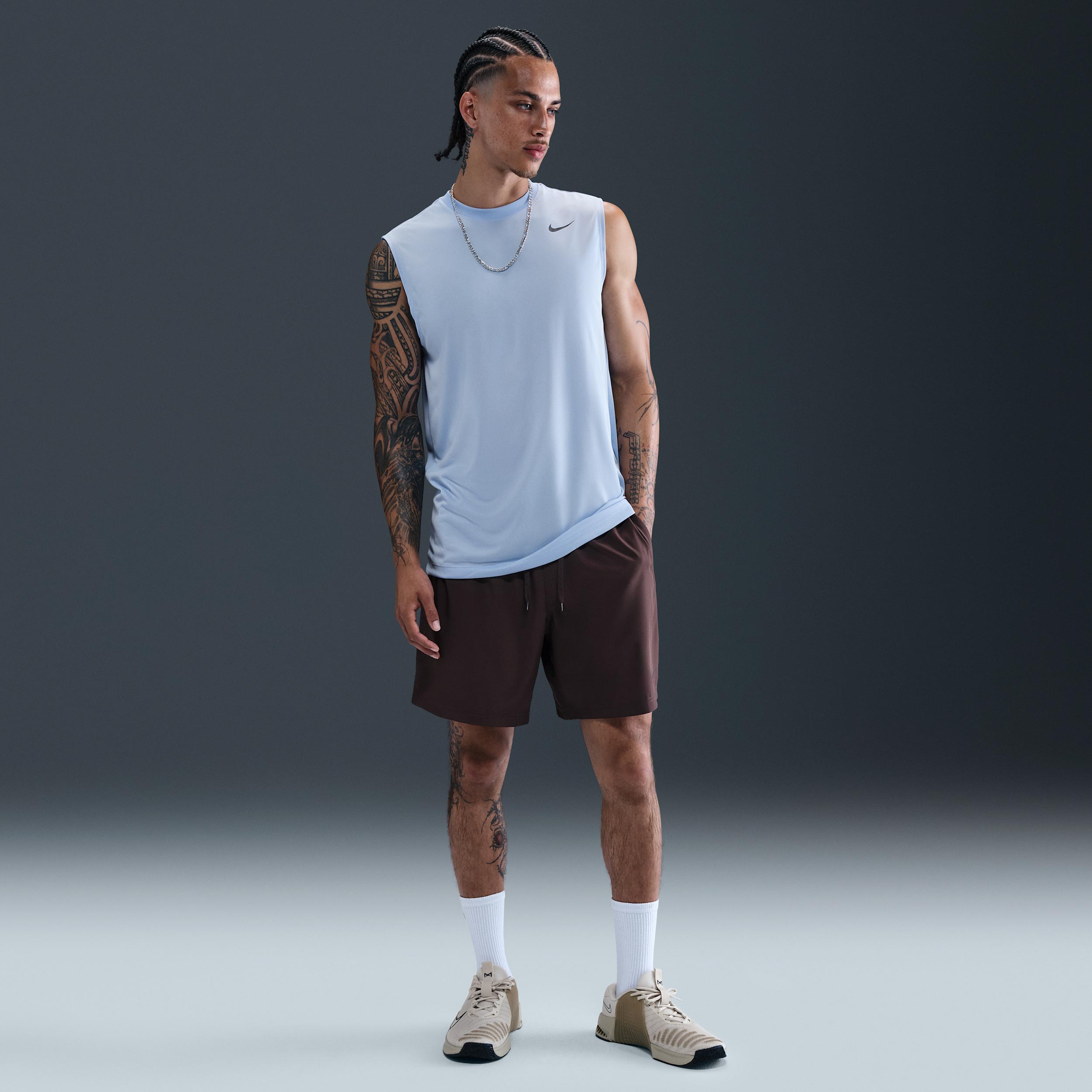 Nike Mens Dri-FIT Legend Sleeveless Fitness T-Shirt | DX0991-468 Product Image