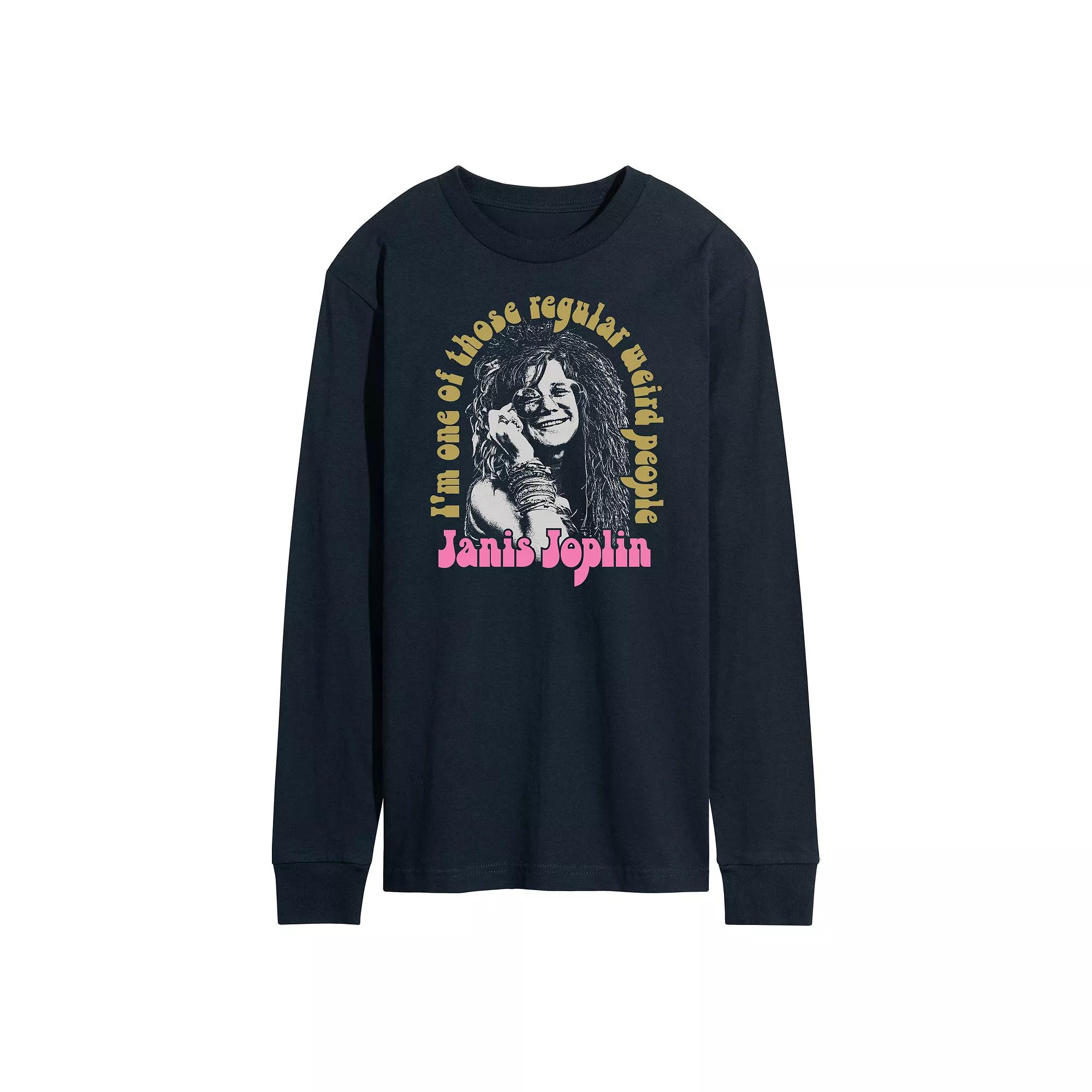 Men's Janis Joplin Weird People Long Sleeve Tee,  Product Image