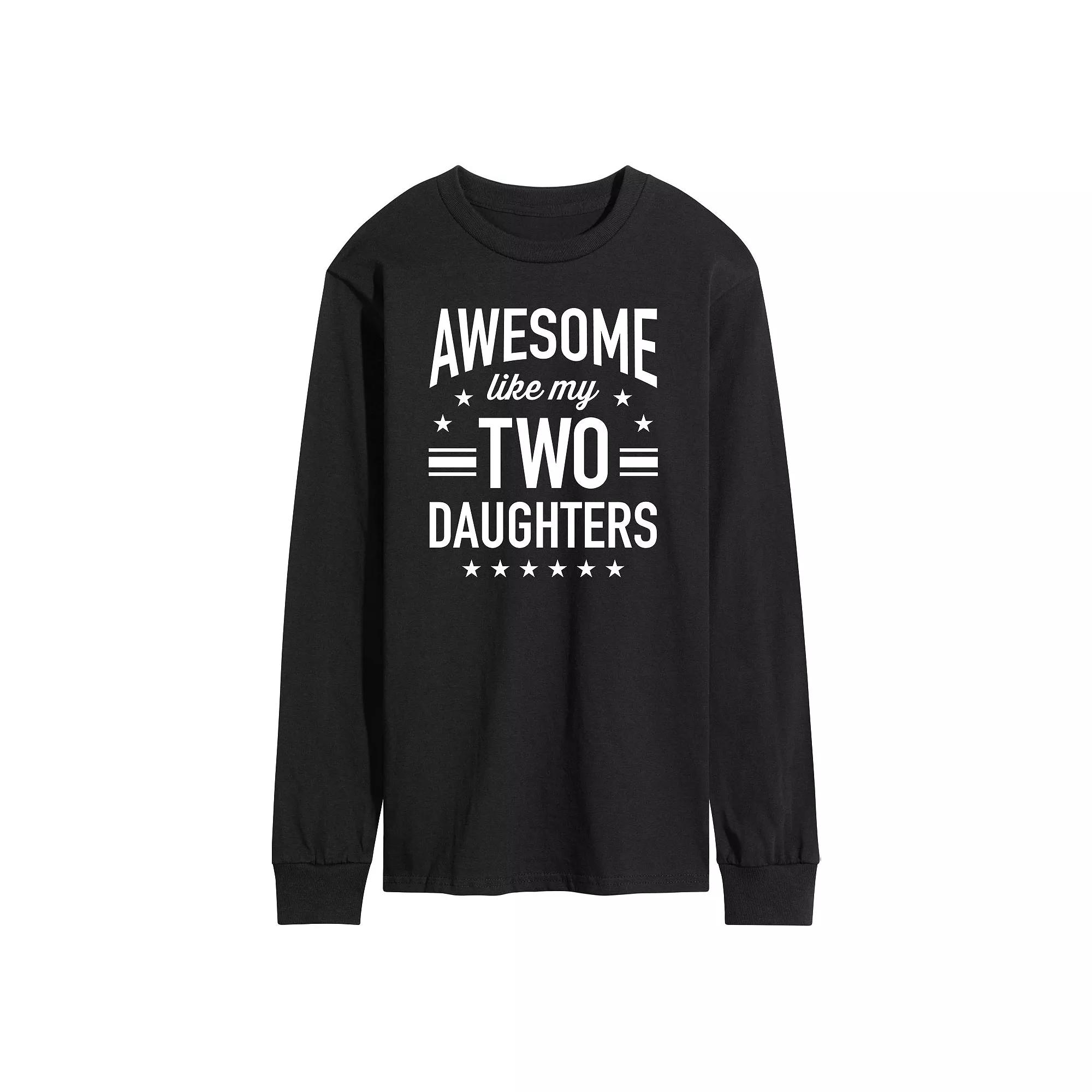 Men's Awesome Like My Two Daughters Graphic Tee,  Product Image