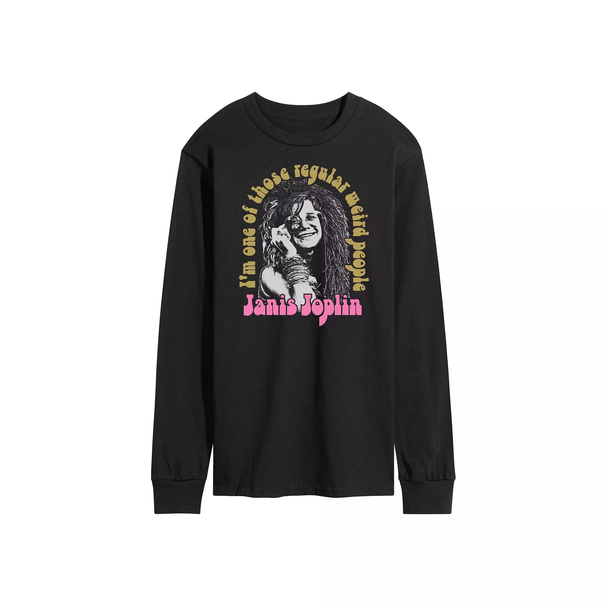 Men's Janis Joplin Weird People Long Sleeve Tee,  Product Image