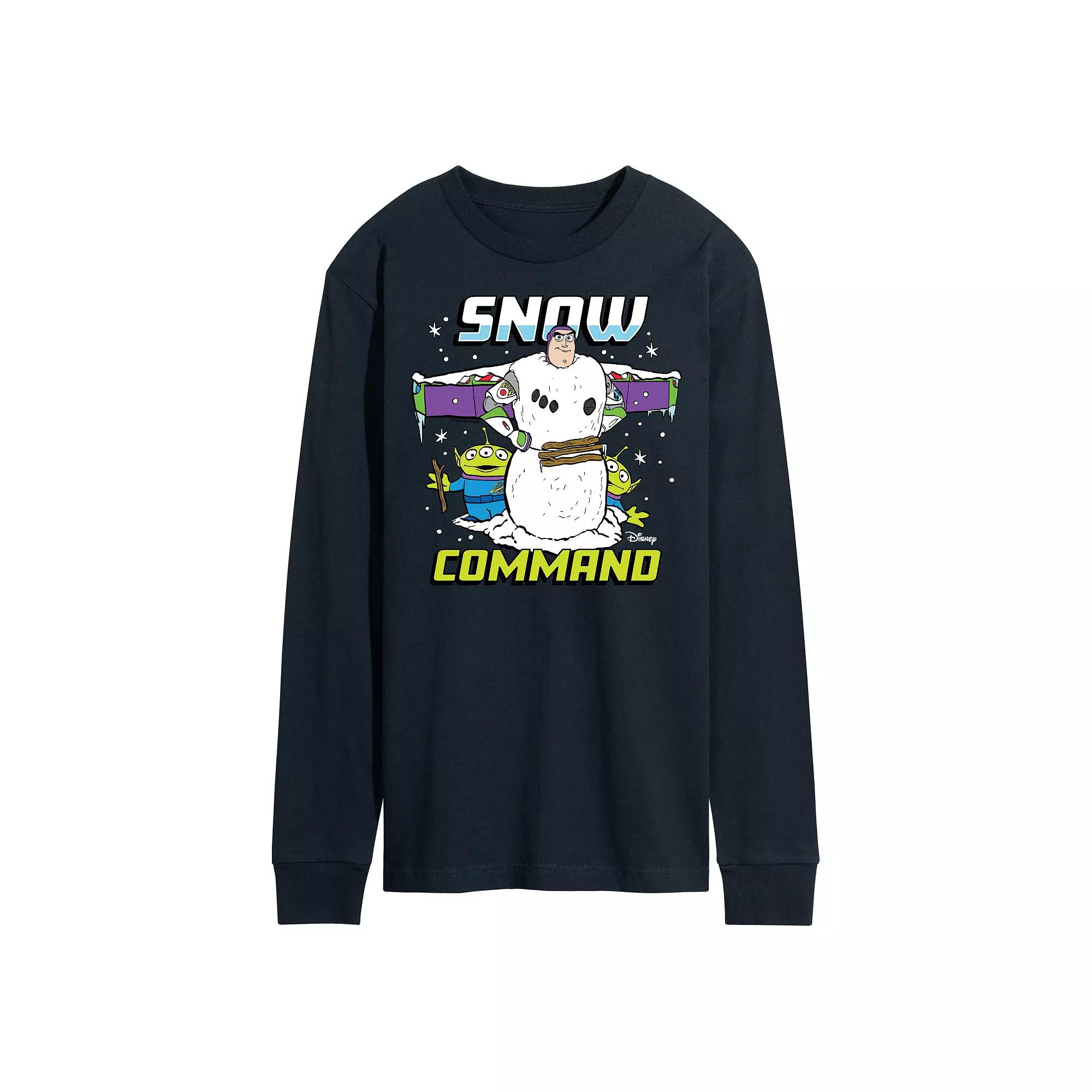 Disney / Pixar's Toy Story Men's Snow Command Long Sleeve Graphic Tee,  Product Image