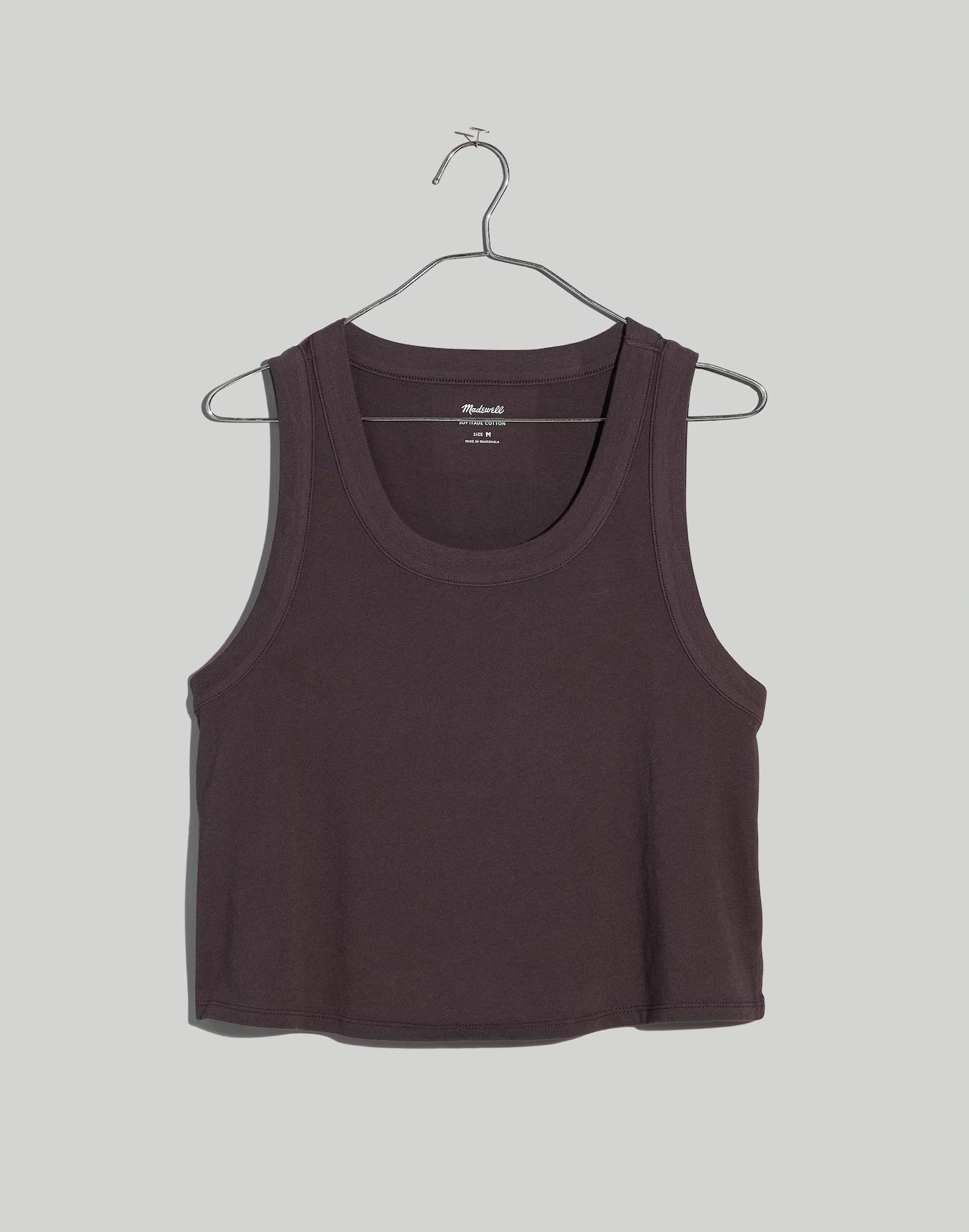 Plus Softfade Cotton Boxy-Crop Tank Product Image