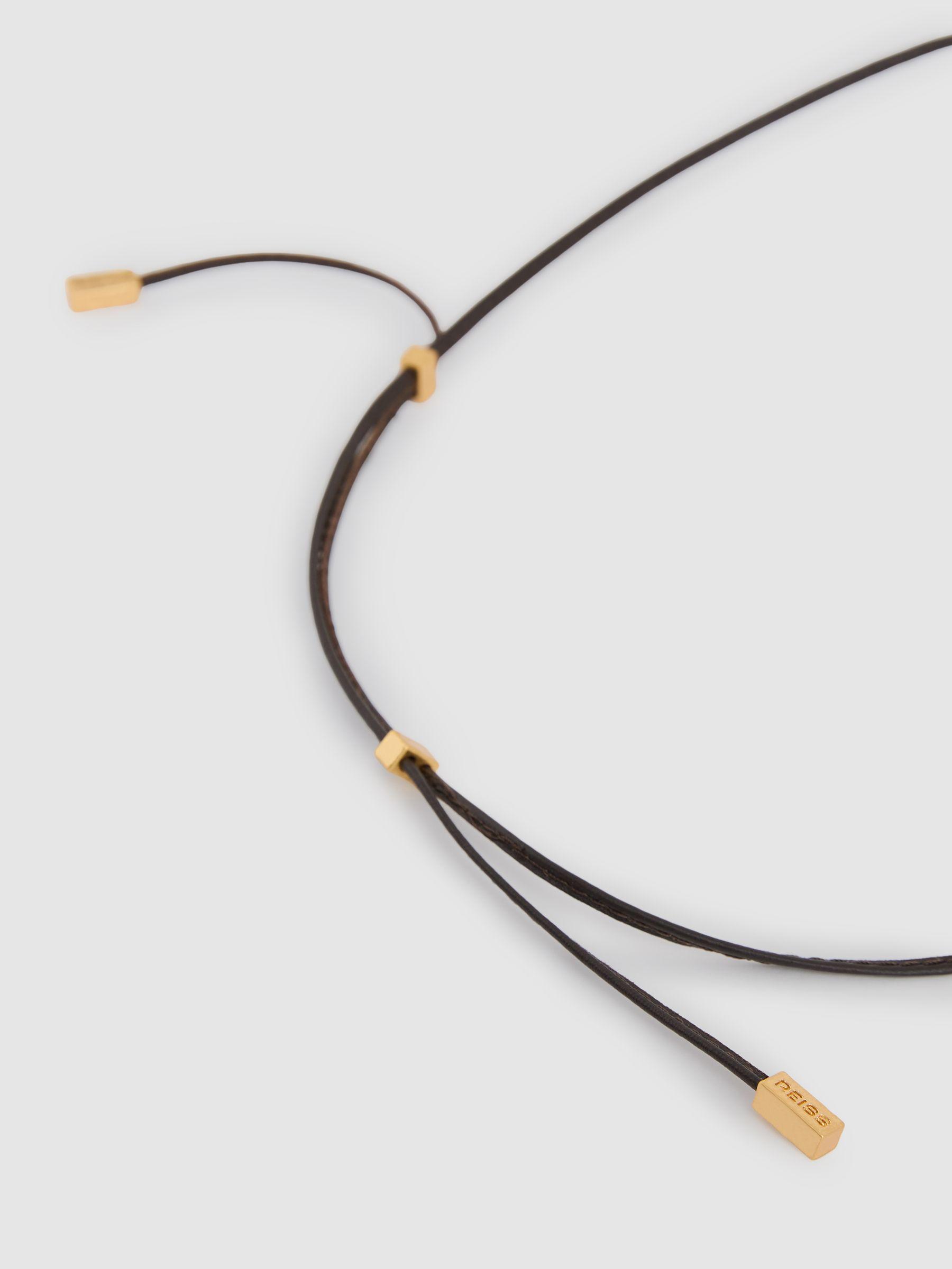 Molten Link Pendant Necklace in Gold Tone Product Image