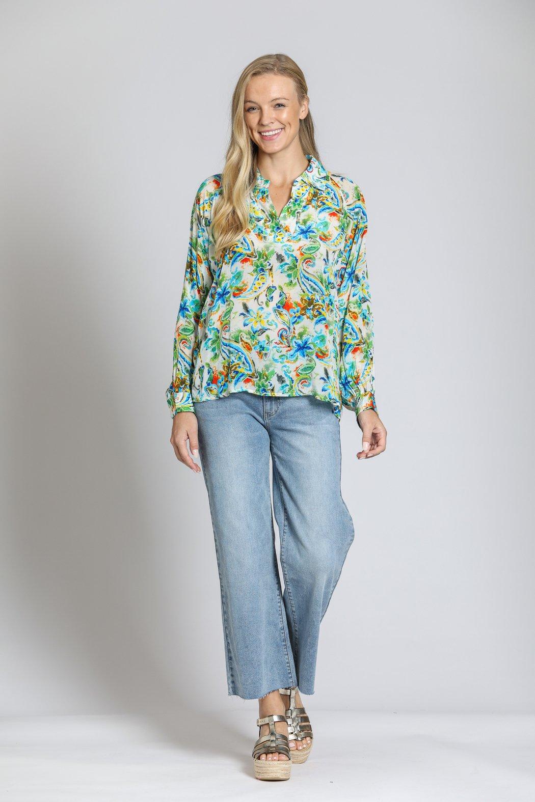 Paisley Silky Blouse Product Image