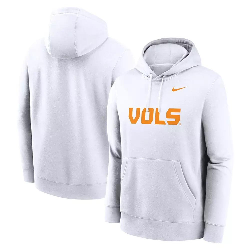 Men's Nike White Tennessee Volunteers Primetime Alternate Logo Club Fleece Pullover Hoodie,  Product Image
