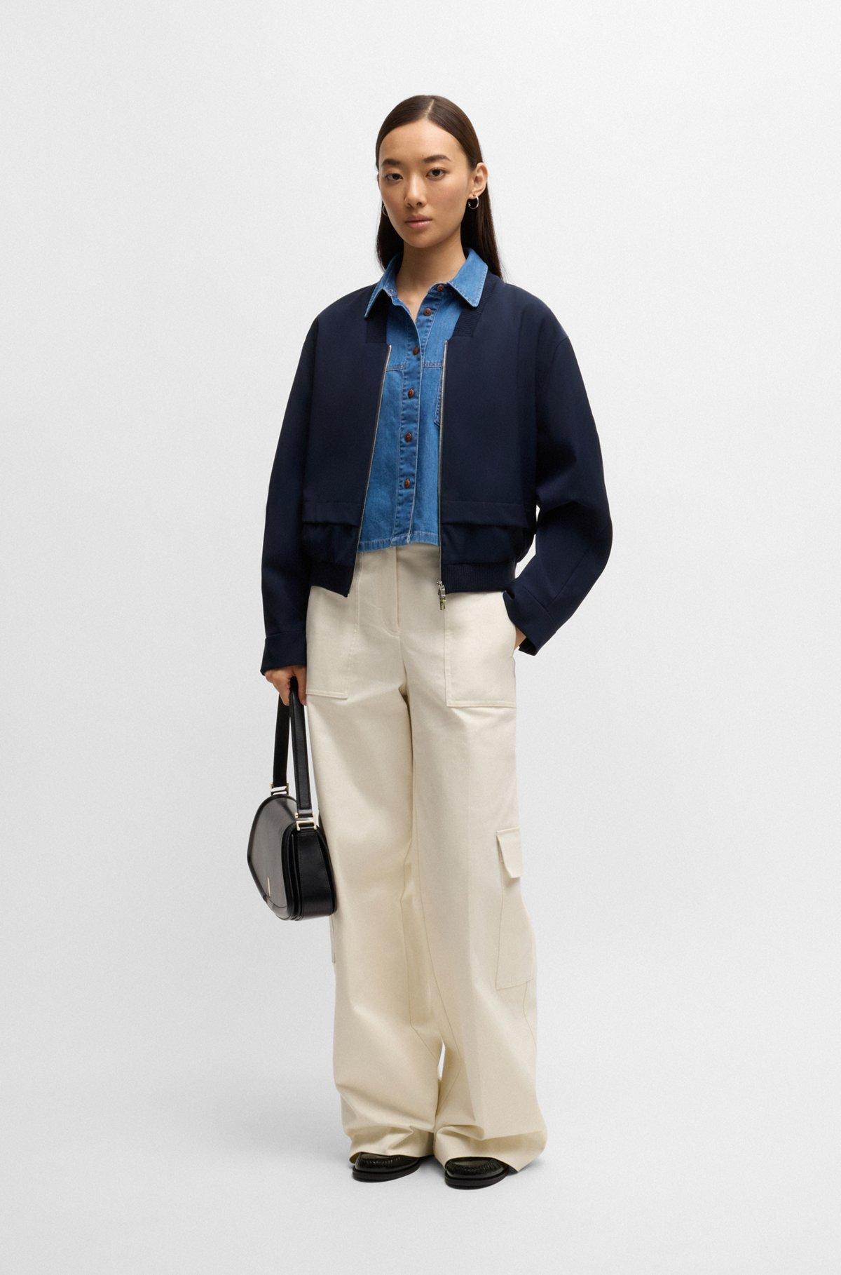 Oversize-fit jacket with layered effect Product Image