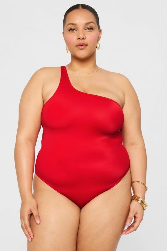 One Shoulder Cutout One-Piece Product Image