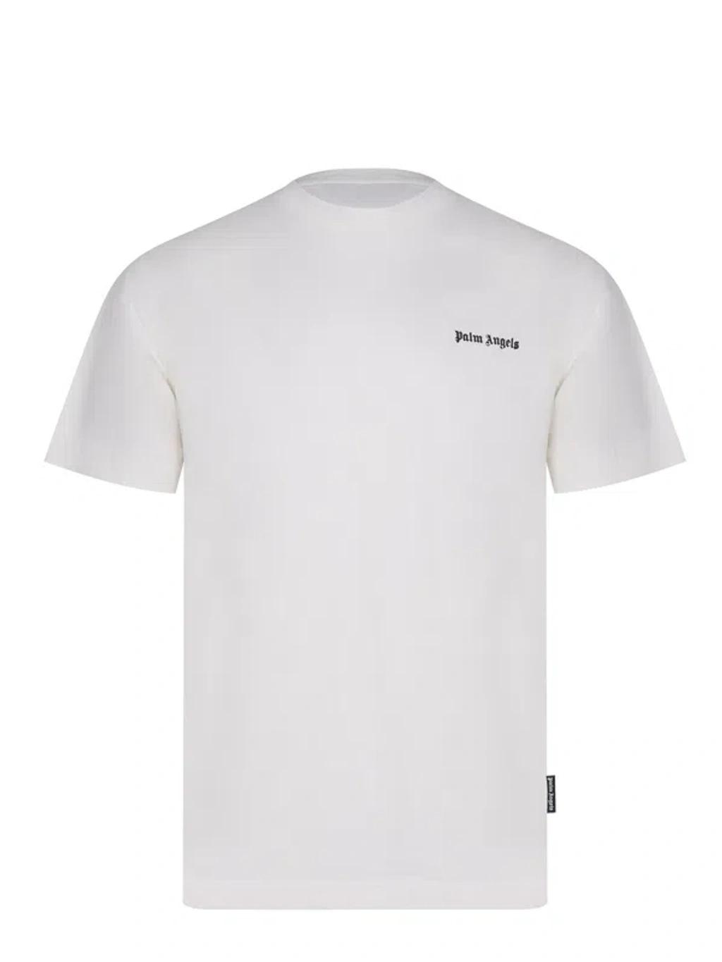 PALM ANGELS Logo Graphic Cotton T-shirt In Black Product Image