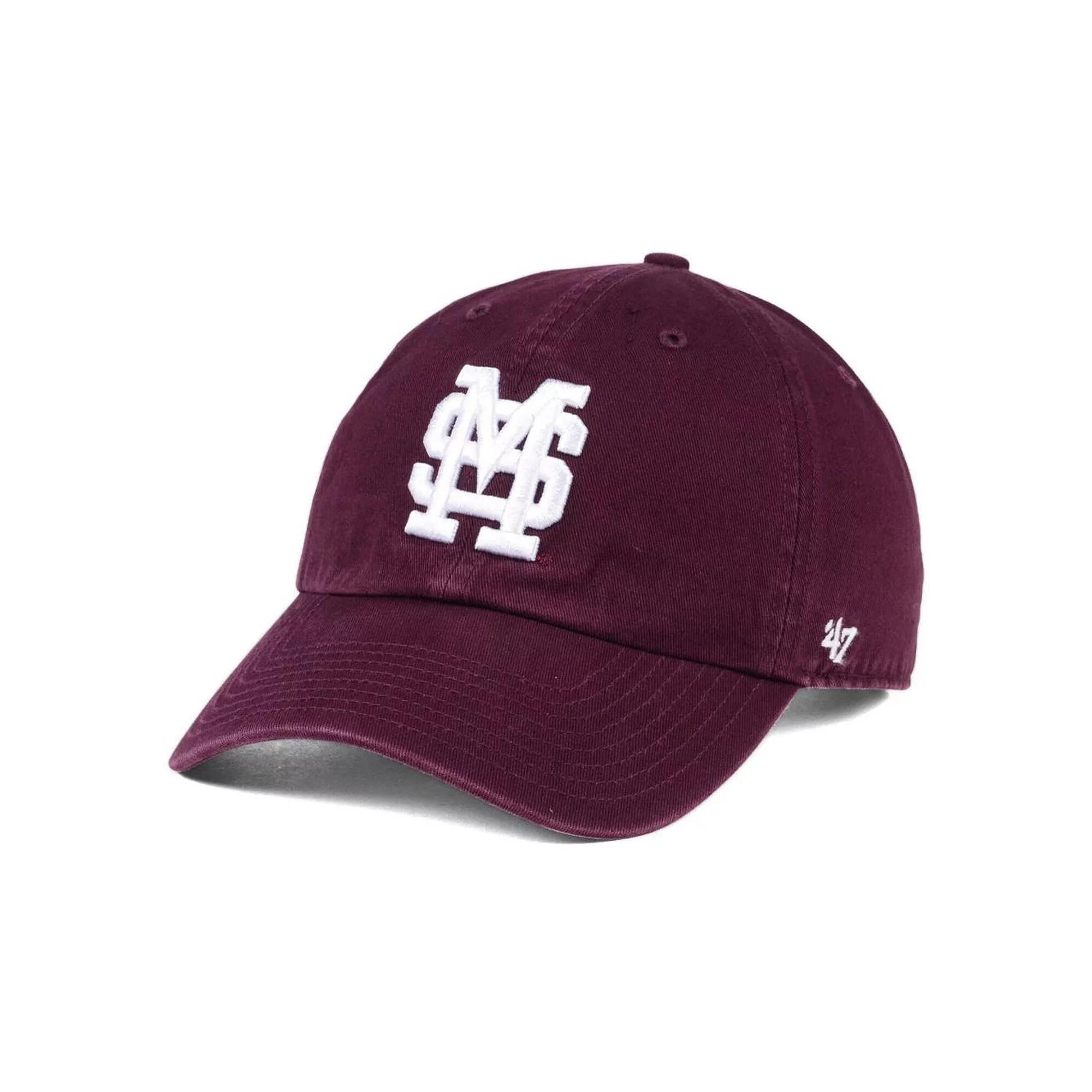 Mens 47 Maroon Mississippi State Bulldogs Vintage Clean Up Adjustable Hat Product Image