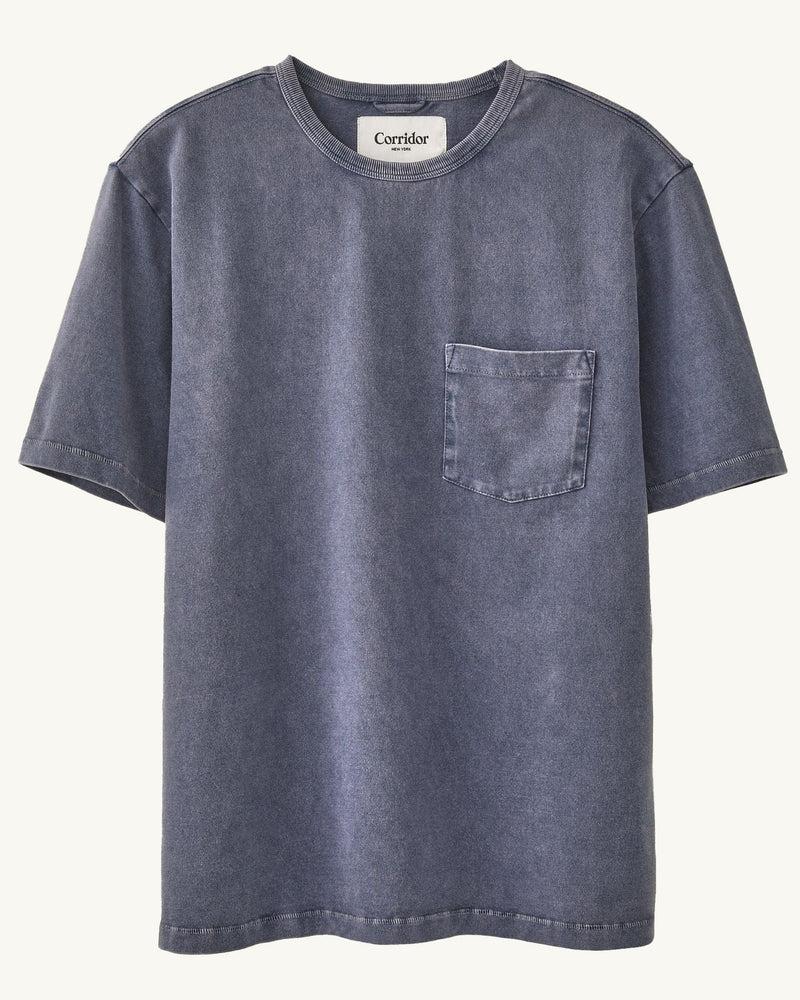 Garment Dye Tee - Washed Navy Product Image