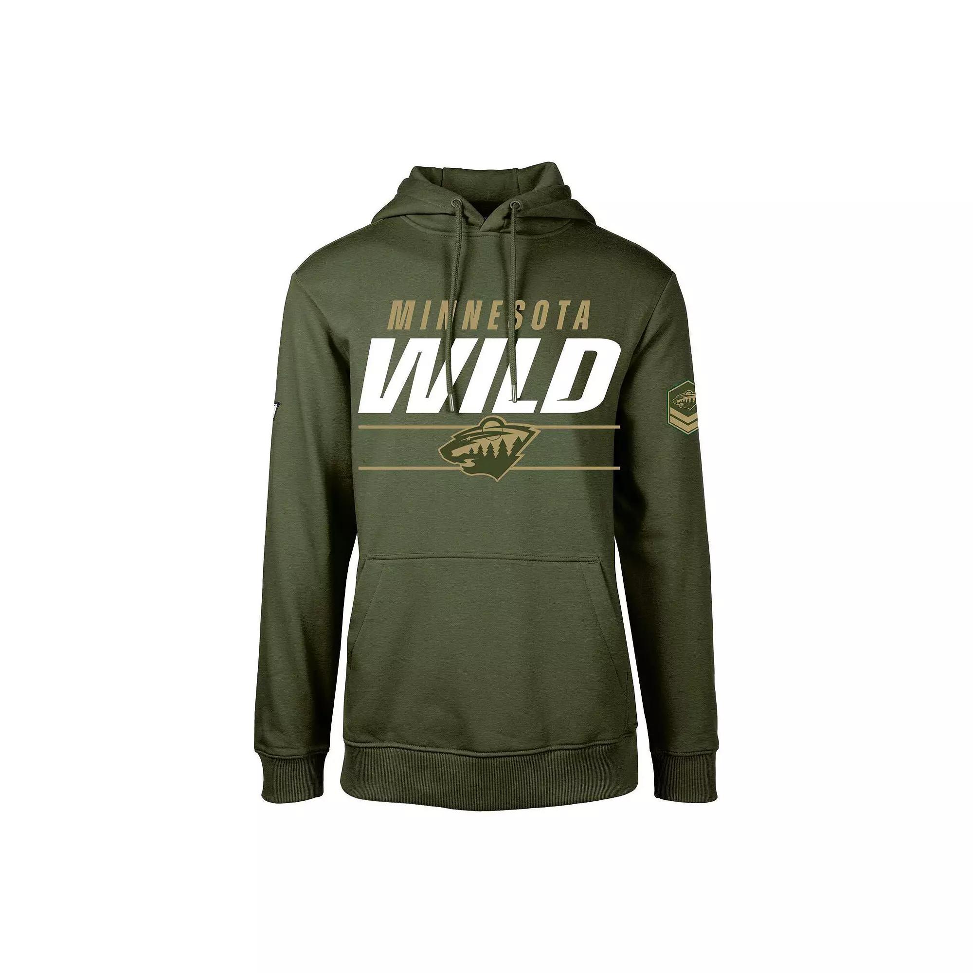 Men's Levelwear Olive Chicago Blackhawks Delta Podium Fleece Pullover Hoodie,  Product Image