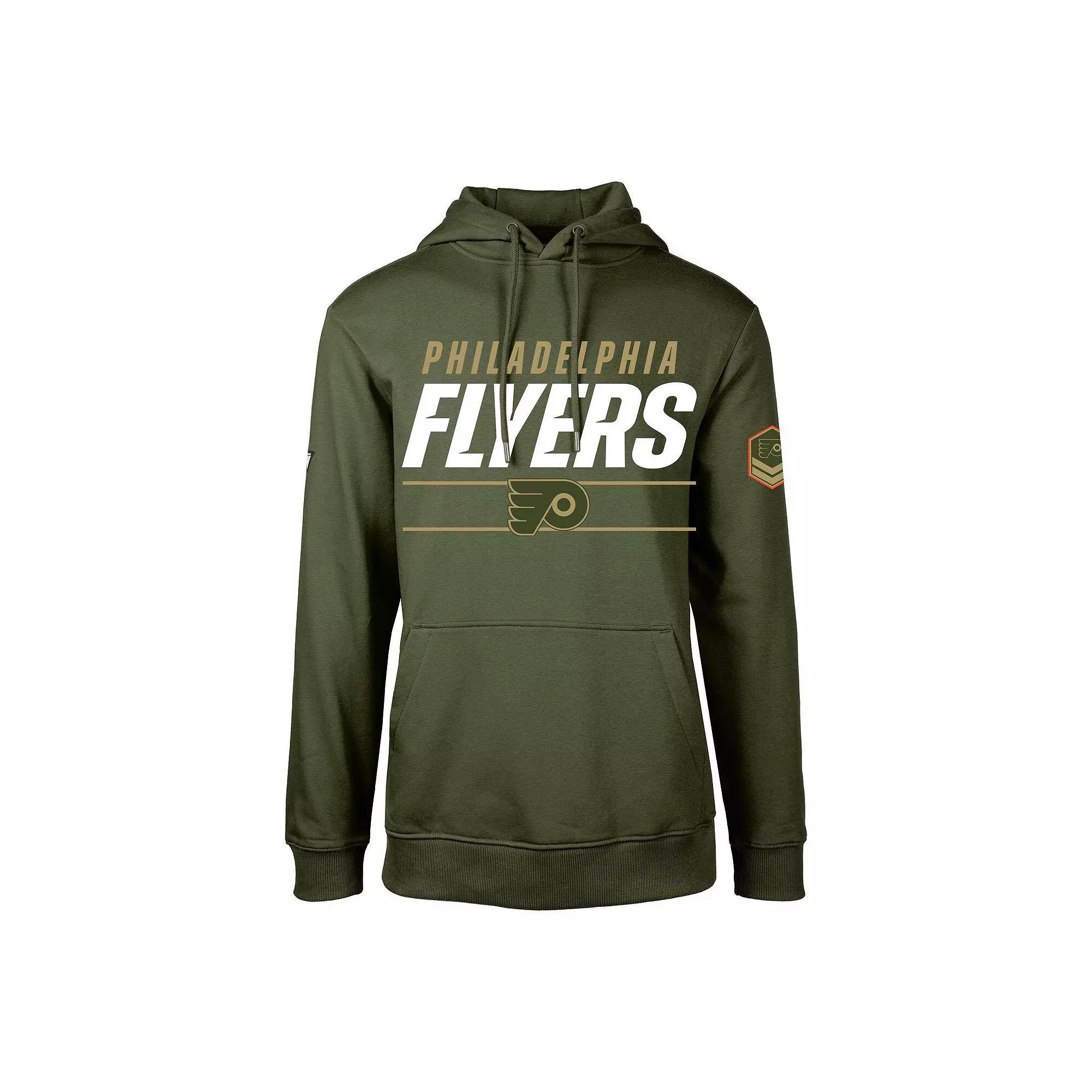Men's Levelwear Olive Philadelphia Flyers Podium Fleece Pullover Hoodie,  Product Image