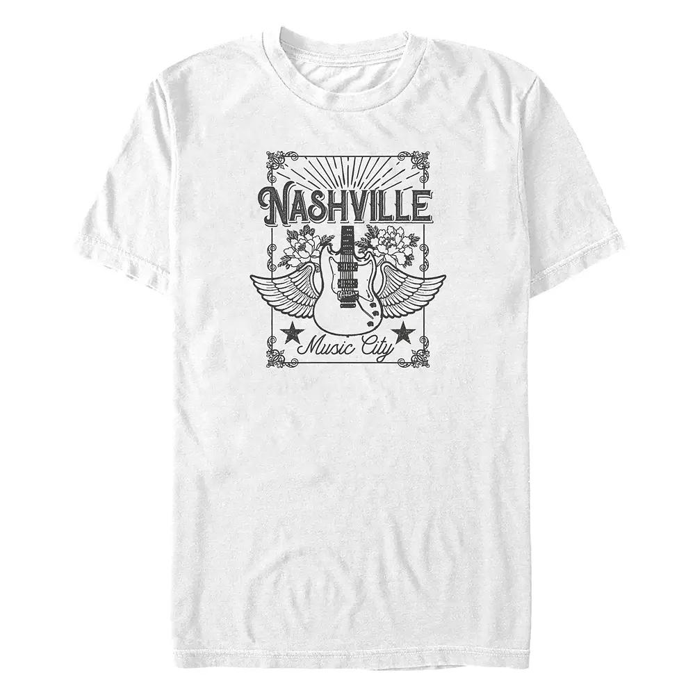 Big & Tall Nashville Music City Poster Graphic Tee, Men's,  Product Image