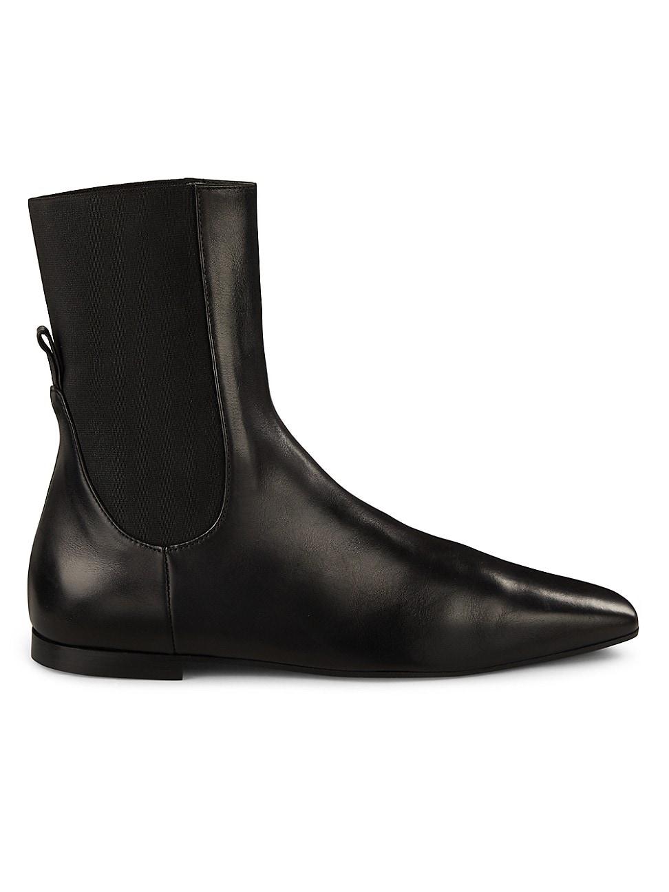 Womens High-Top Leather Chelsea Boots Product Image