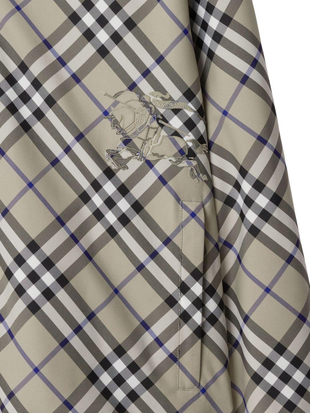 checked reversible hooded jacket Product Image