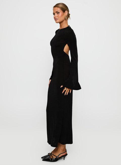 Amersham Long Sleeve Maxi Dress Black Product Image